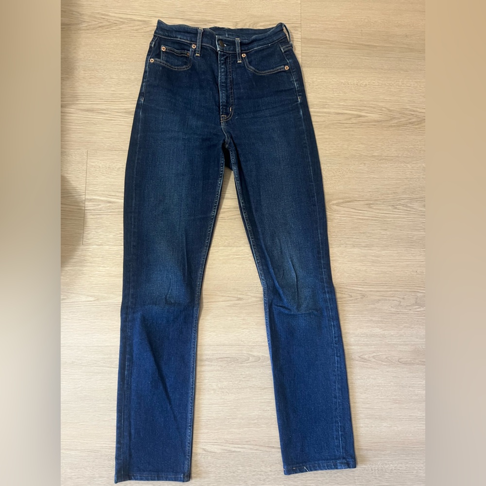 GAP Blue Straight Leg Jeans Classic Denim Style